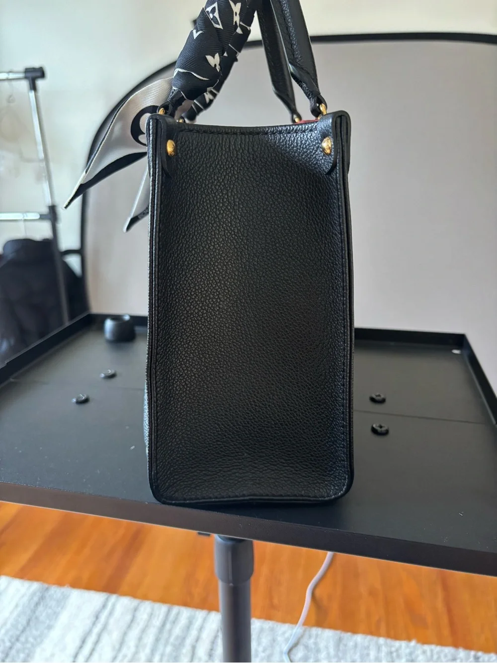 Louis Vuitton, OnTheGo, PM, Bicolour Monogram Empreinte Black Leather.